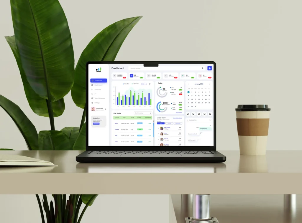 Deal flow SaaS dashboard UI UX design
