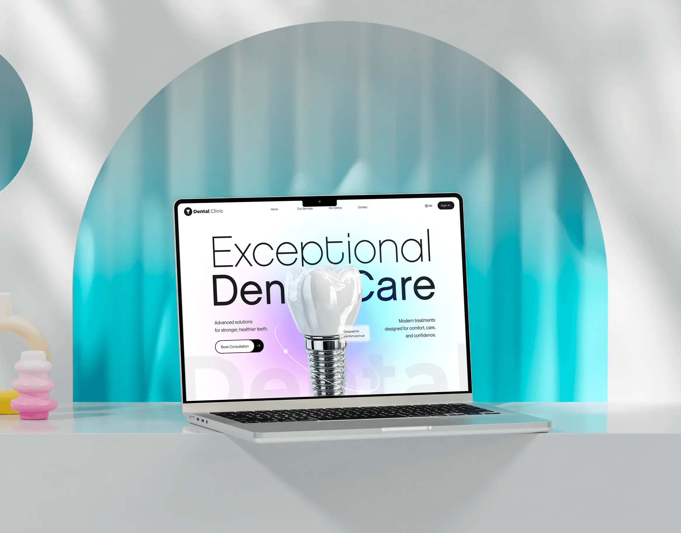 Dental website ui/ux designs